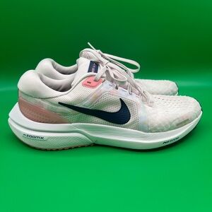 Nike Women's Pale Pink Running Shoes with Navy Swoosh